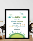 Green Earth- Ephesians 3:20_Digital Printable - Bible Art For You