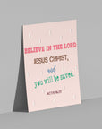 You will be saved - Acts16:31 - Bible Art For You