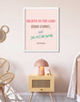 You will be saved - Acts16:31 - Bible Art For You