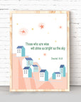 Pink Mountain - Daniel 12:3 - Bible Art For You