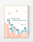 Pink Mountain - Daniel 12:3 - Bible Art For You