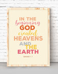 In the Beginning- Genesis 1 :1 - Bible Art For You