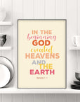 In the Beginning- Genesis 1 :1 - Bible Art For You