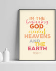 In the Beginning- Genesis 1 :1 - Bible Art For You