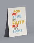 Live by Faith - Hebrews 11:1 - Bible Art For You
