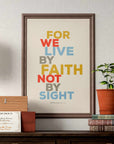 Live by Faith - Hebrews 11:1 - Bible Art For You
