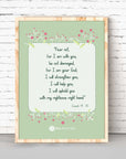 I am with you- Isaiah 41:10 - Bible Art For You