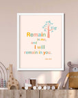 Remain in me-John15:14 - Bible Art For You