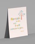 Remain in me-John15:14 - Bible Art For You