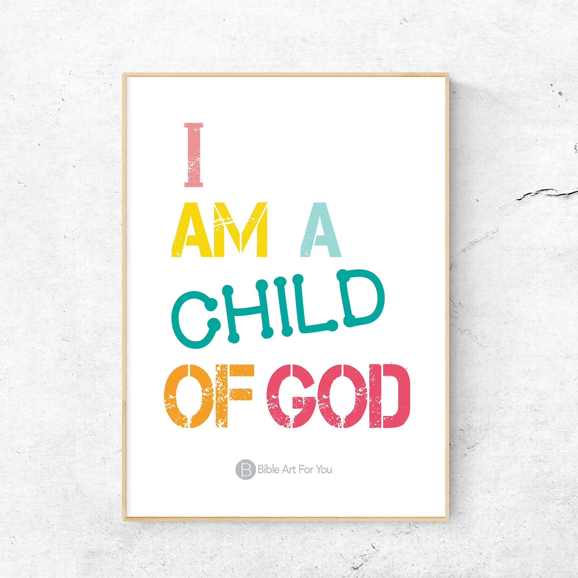 I Am a Child of God - Bible Art For You