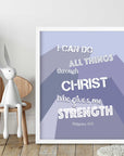I can do - Philippians 4:13 - Bible Art For You