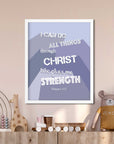 I can do - Philippians 4:13 - Bible Art For You