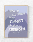 I can do - Philippians 4:13 - Bible Art For You