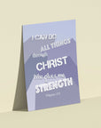 I can do - Philippians 4:13 - Bible Art For You
