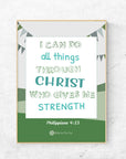 I can do - Philippians 4:13 - Bible Art For You