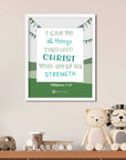 I can do - Philippians 4:13 - Bible Art For You