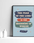 The Beginning of Wisdom - Proverbs 9:10 - Bible Art For You