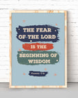 The Beginning of Wisdom - Proverbs 9:10 - Bible Art For You