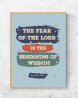 The Beginning of Wisdom - Proverbs 9:10 - Bible Art For You