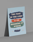 The Beginning of Wisdom - Proverbs 9:10 - Bible Art For You