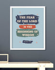 The Beginning of Wisdom - Proverbs 9:10 - Bible Art For You
