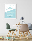 Mint Raindrop-Psalm 121:8_Digital Printable - Bible Art For You