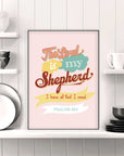 Lord is my shepherd - Psalms 23:1 - Bible Art For You