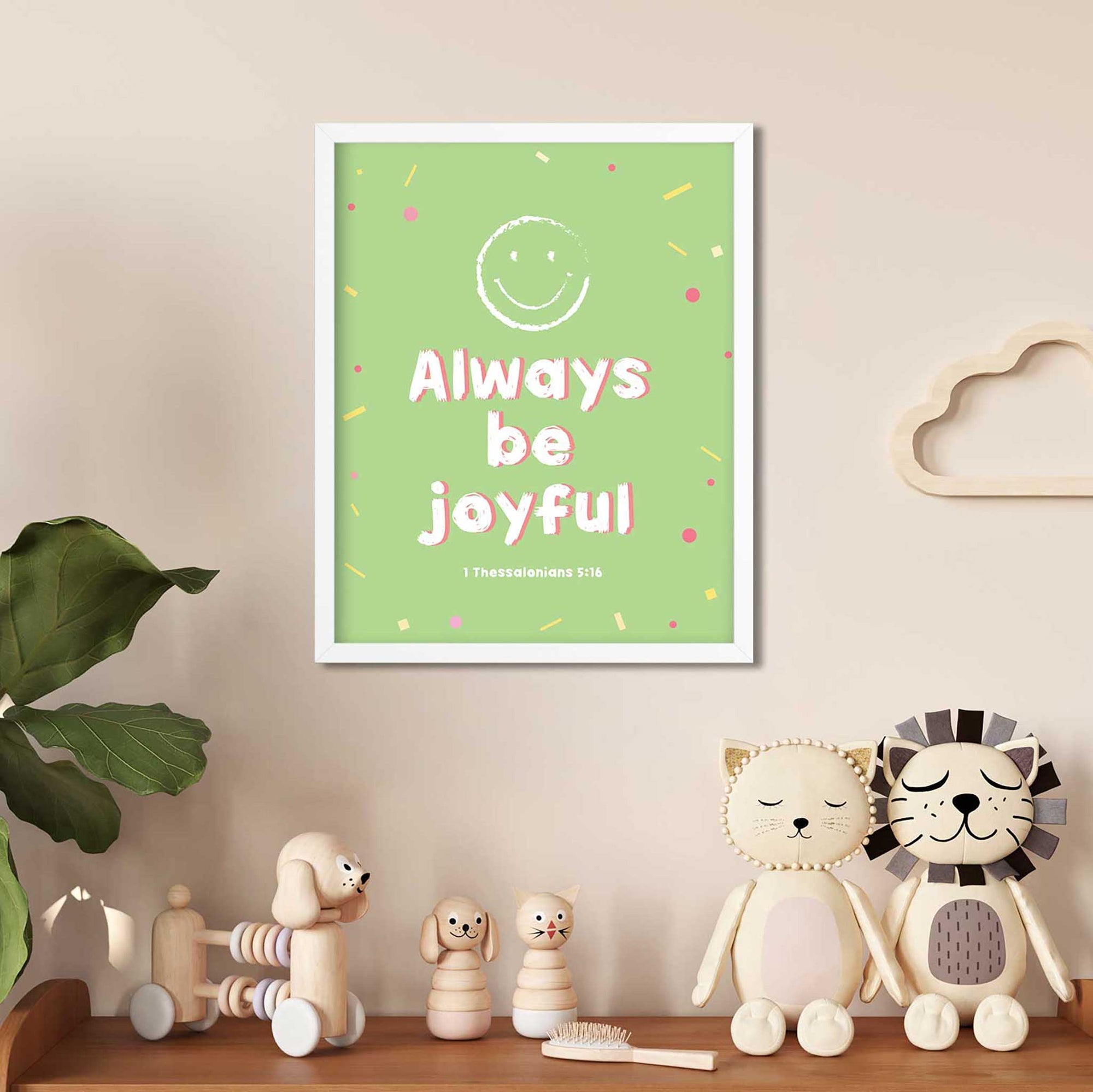 Always be joyful - 1Thessalonians 5:16 - Bible Art For You