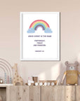 Rainbow Cloud-Hebrews 13:8 - Bible Art For You