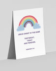 Rainbow Cloud-Hebrews 13:8 - Bible Art For You