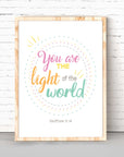 Light of the world-Matthew 5:14 - Bible Art For You