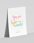 Light of the world-Matthew 5:14 - Bible Art For You