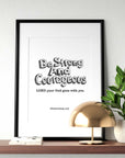 Be strong-Deuteronomy 31:6(Black) - Bible Art For You