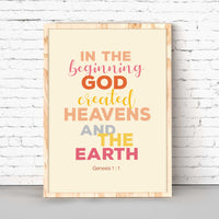 In the Beginning- Genesis 1 :1 - Bible Art For You