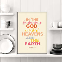 In the Beginning- Genesis 1 :1 - Bible Art For You