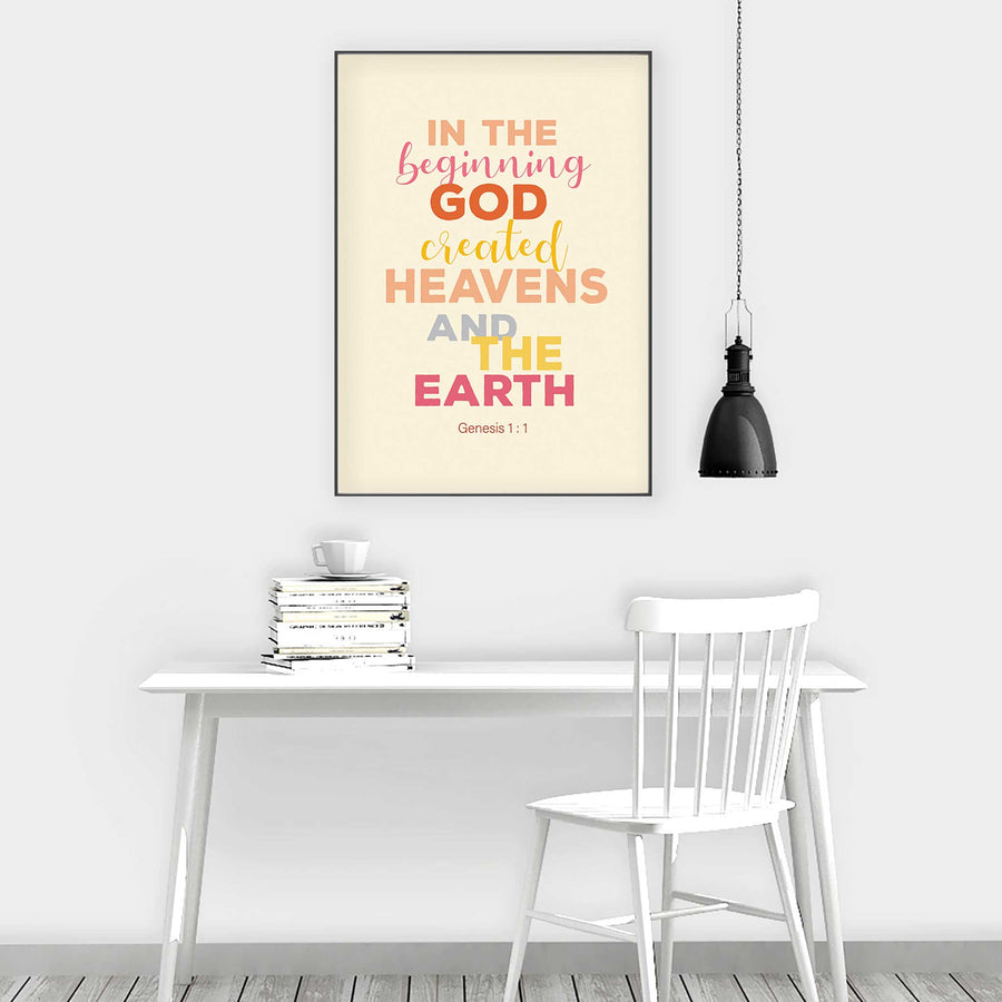 In the Beginning- Genesis 1 :1 - Bible Art For You