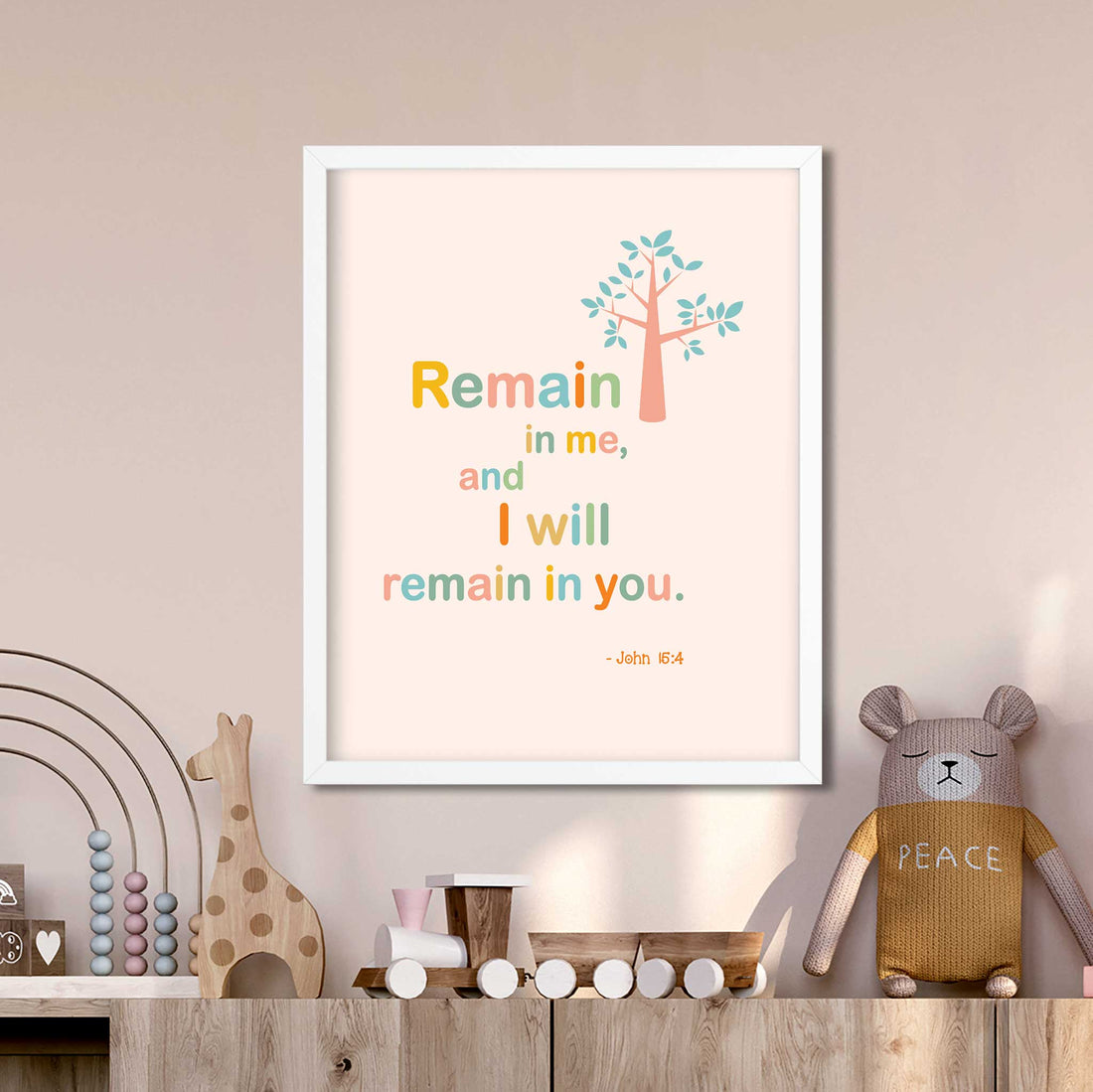 Remain in me-John15:14 - Bible Art For You
