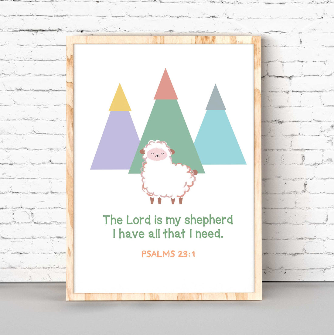 My Shepherd-Psalms 23:1 - Bible Art For You