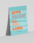 Give Thanks- Psalms 107:1 - Bible Art For You